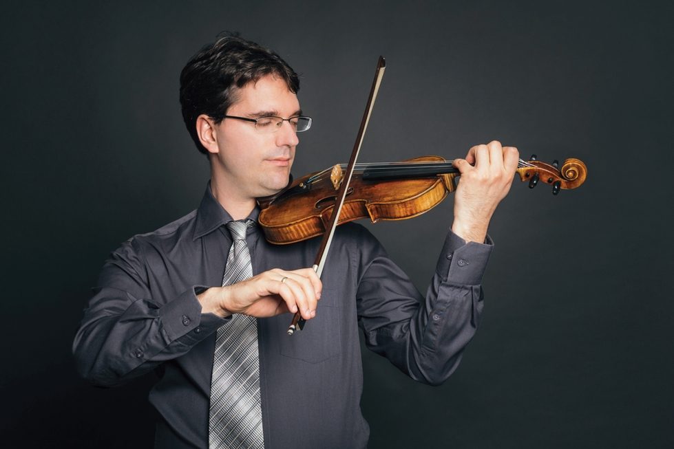 Gregory Maytan with violin